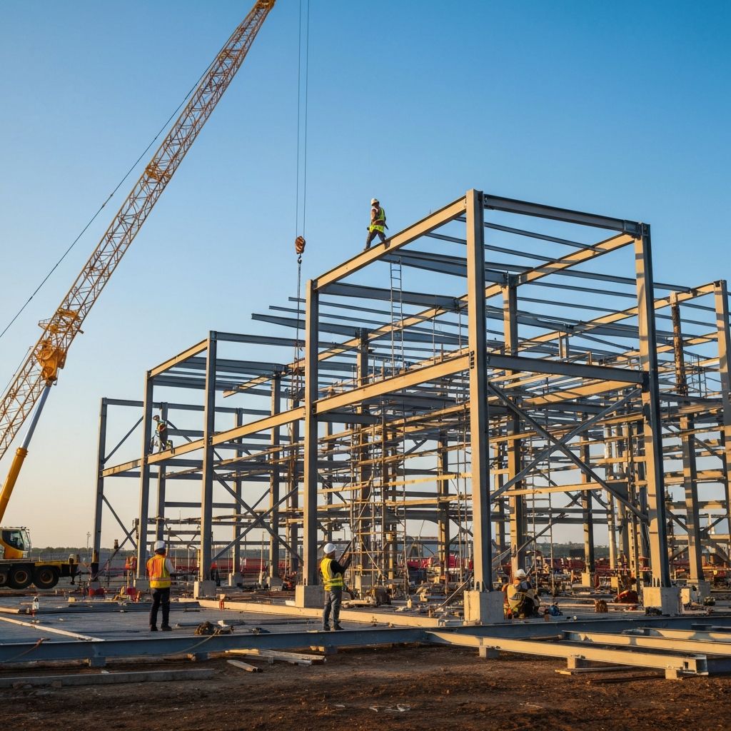 Industrial construction site